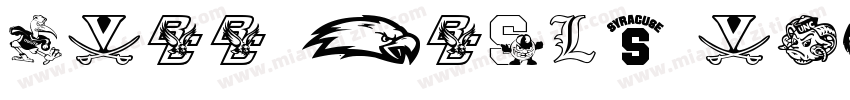 NCAA Bates College B字体转换